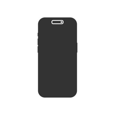 Beyaz arkaplanda akıllı telefon simgesi izole edildi. Gadget sembolü modern, basit, vektör, web sitesi tasarımı için simge, mobil uygulama, ui. Vektör İllüstrasyonu