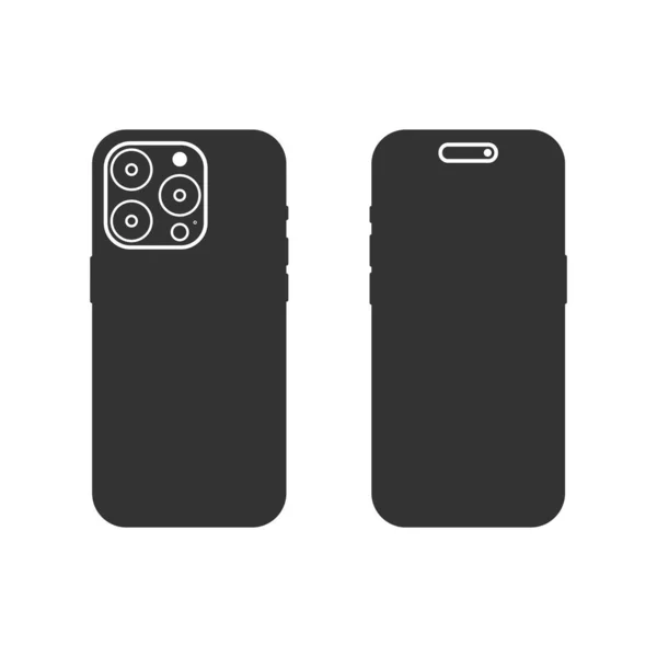 Beyaz arkaplanda akıllı telefon simgesi izole edildi. Gadget sembolü modern, basit, vektör, web sitesi tasarımı için simge, mobil uygulama, ui. Vektör İllüstrasyonu