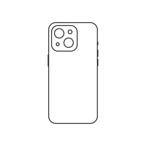 Smartphone Symbol Isoliert Auf Weißem Hintergrund Gadget Symbol Modern Einfach — Stockvektor