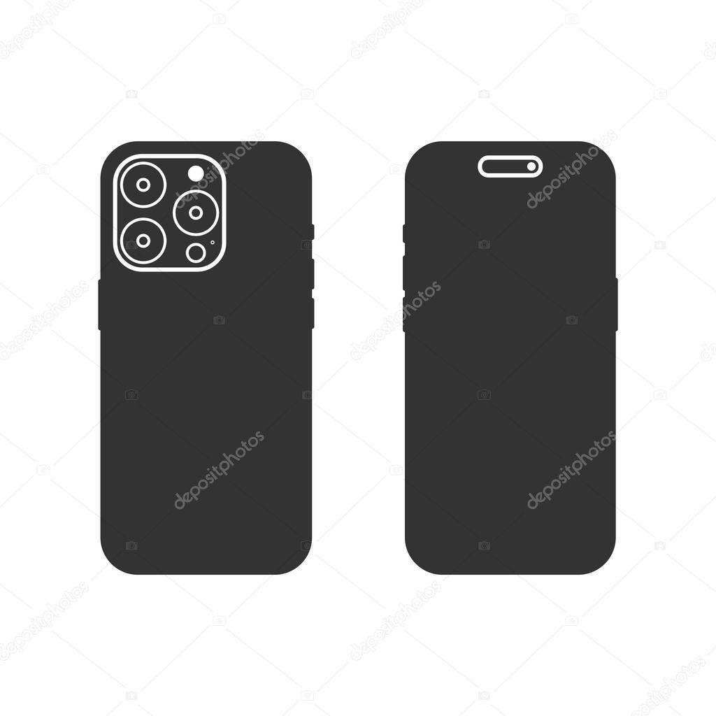 Smartphone icon isolated on white background. Gadget symbol modern, simple, vector, icon for website design, mobile app, ui. Vector Illustration