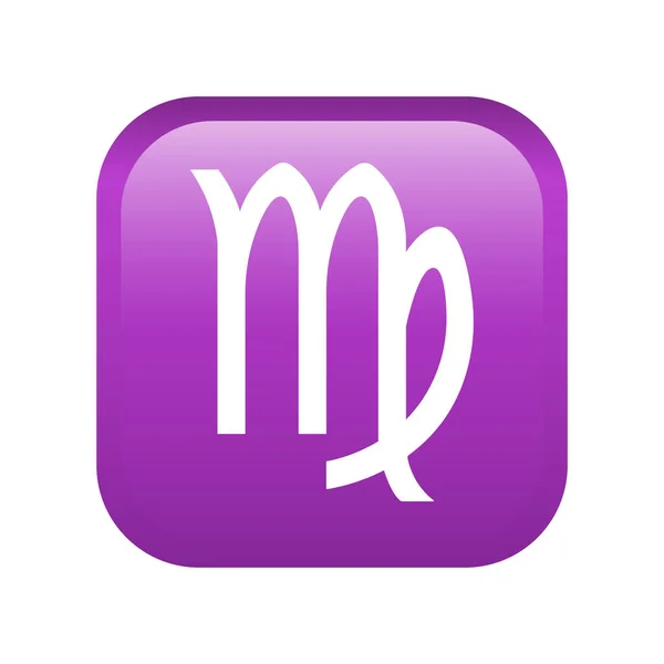 Ícone Emoji Virgem Isolado Fundo Branco Símbolo Astrologia Moderno Simples —  Vetores de Stock