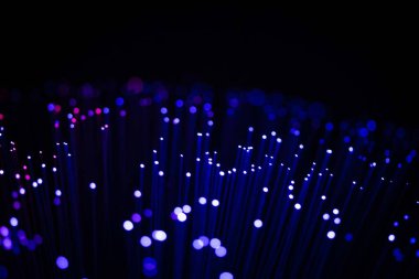 Parlayan Işık Noktaları İnternet Fütürist Teknoloji Soyut Duvar Kağıdı