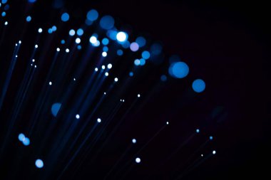 Parlayan Işık Noktaları İnternet Fütürist Teknoloji Soyut Duvar Kağıdı