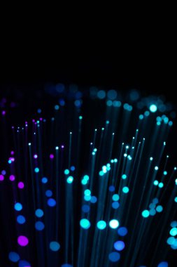 Parlayan Işık Noktaları İnternet Fütürist Teknoloji Soyut Duvar Kağıdı