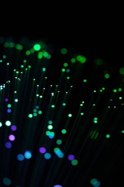 Parlayan Işık Noktaları İnternet Fütürist Teknoloji Soyut Duvar Kağıdı