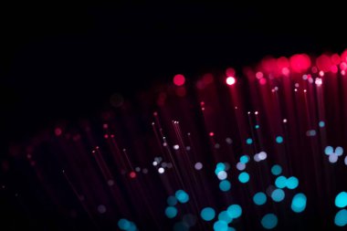 Parlayan Işık Noktaları İnternet Fütürist Teknoloji Soyut Duvar Kağıdı