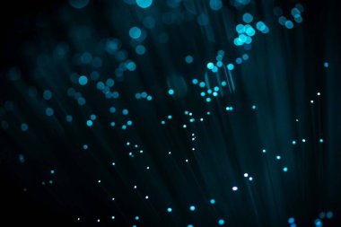 Parlayan Işık Noktaları İnternet Fütürist Teknoloji Soyut Duvar Kağıdı