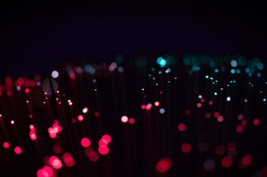 Parlayan Işık Noktaları İnternet Fütürist Teknoloji Soyut Duvar Kağıdı