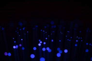 Parlayan Işık Noktaları İnternet Fütürist Teknoloji Soyut Duvar Kağıdı