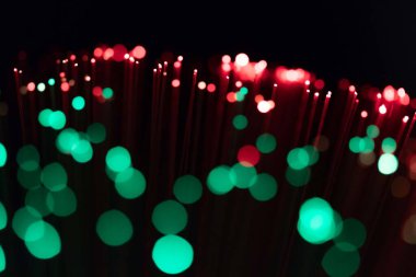 Parlayan Işık Noktaları İnternet Fütürist Teknoloji Soyut Duvar Kağıdı