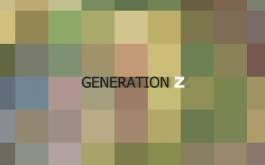 Tarafsız Arkaplanda Z Nesli 3B Görünümü