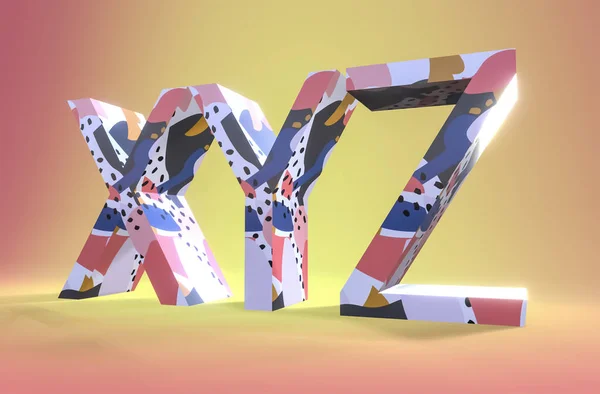 Z世代3Dレンダリングイラスト — ストック写真