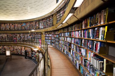 İsveç Stockholm 'deki Yuvarlak Kütüphane.