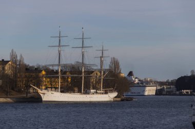 Stockholm 'ün eski bir kasabası, İsveç.