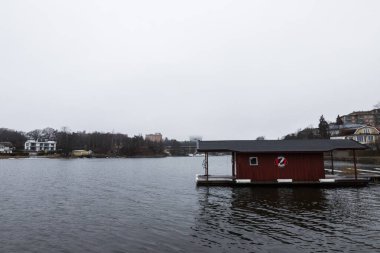 Stockholm, İsveç yakınlarındaki Sea Port..