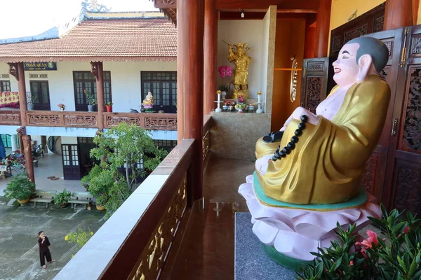 Hoi Vietnam Noviembre 2021 Imagen Buda Terraza Del Templo Chua — Foto de Stock
