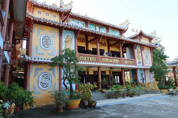 Hoi Vietnam Kasım 2021 Chua Nhon Tapınağı Nın Ana Cephesi — Stok fotoğraf