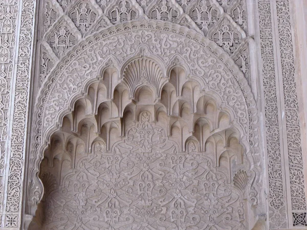 2012 Marrakech Morocco August 2012 Handcrafted Forney Medersa Ben Youssef — 스톡 사진