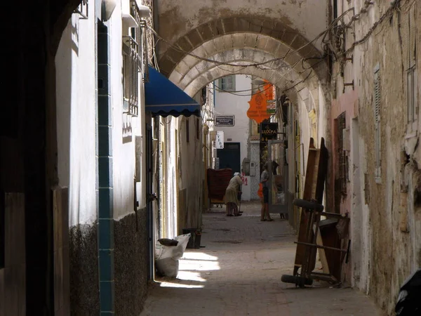 Essaouira Marokko August 2012 Eine Der Vielen Gassen Der Stadt — Stockfoto