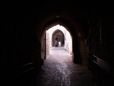 Kudüs, İsrail, 19 Ağustos 2010: İsrail 'in Kudüs kentindeki birçok geçitten biri