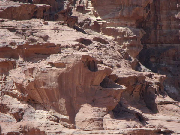 2010 요르단 요르단 사막의 모양의 바위들 — 스톡 사진