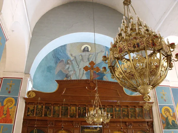 Madaba Jordan August 2010 Interior Saint George Orthodox Church Madaba — 图库照片