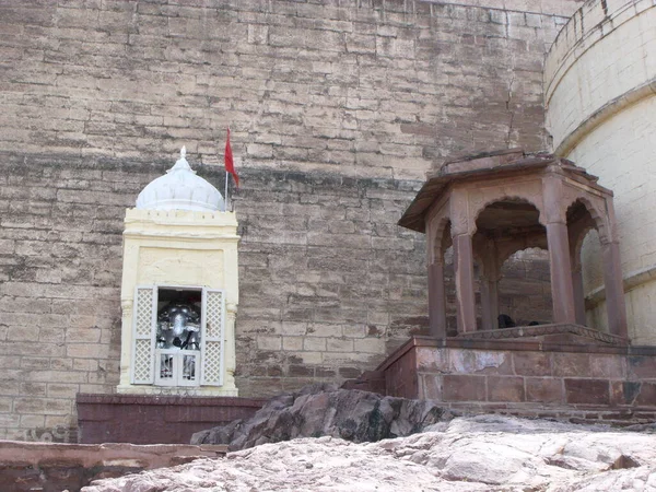 Jodhpur Rajasthan India Agosto 2011 Posti Guardia Forte Mehrangarh Jodhpur — Foto Stock