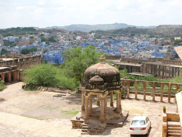 Jodhpur Rajasthan India August 2011 Blue City Jodhpur Seen Mehrangarh — 图库照片