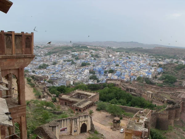 Jodhpur Rajasthan India August 2011 Blue City Jodhpur Seen Roof — 图库照片