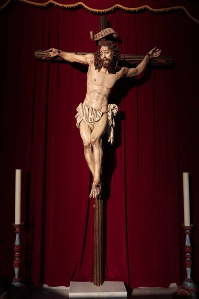 Candelaria Teneryfa Wyspy Kanaryjskie Hiszpania Marca 2022 Rzeźba Jezusa Chrystusa — Zdjęcie stockowe