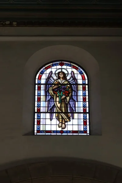 加那利群岛坎德拉利亚 特内里费 2022年3月8日 位于特内里费的坎德拉利亚大教堂的玻璃窗 西班牙 — 图库照片