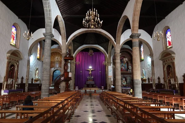 Guimar Teneriffa Kanarische Inseln Spanien März 2022 Innenansicht Der Kirche — Stockfoto