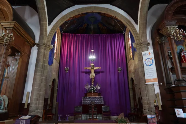 Guimar Teneriffa Kanarische Inseln Spanien März 2022 Hauptaltar Der Kirche — Stockfoto