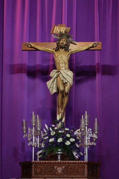 Guimar Tenerife Kanári Szigetek Spanyolország 2022 Március Jézus Krisztust Keresztre — Stock Fotó