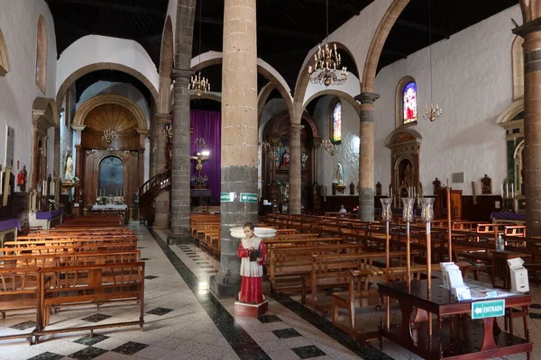 Guimar Teneriffa Kanarische Inseln Spanien März 2022 Hauptgebetsraum Der Kirche — Stockfoto