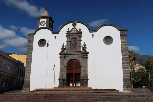 Guimar Tenerife Spain March 2022 Front Facade Main Entrance Church — 스톡 사진