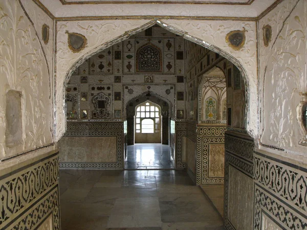 Amber Fort Jaipur Rajasthan India Augustus 2011 Een Van Prachtig — Stockfoto