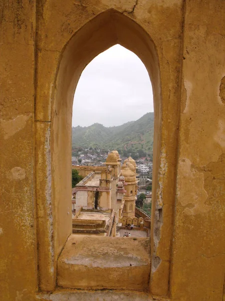 Amber Fort Jaipur Rajastán India Agosto 2011 Vista Desde Una —  Fotos de Stock