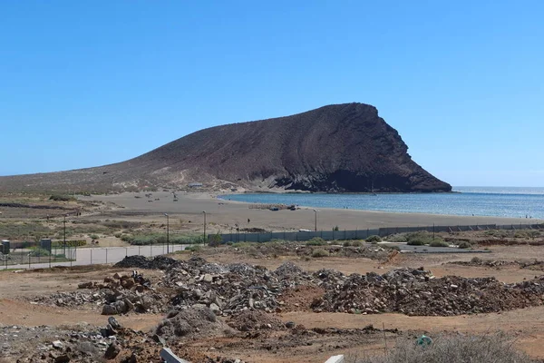 Stranden Tejita Medano Teneriffa Spanien Mars 2022 Den Lugna Och — Stockfoto