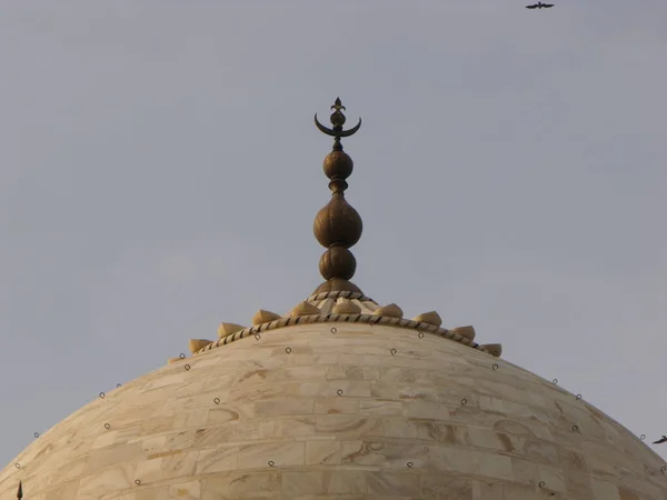 Taj Mahal Agra Indien August 2011 Der Höchste Punkt Der — Stockfoto