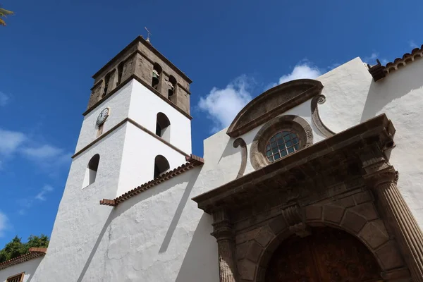 Icod Los Vinos Tenerife España Abril 2022 Campanario Iglesia San — Foto de Stock