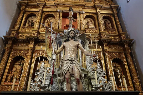Icod Los Vinos Tenerife España Abril 2022 Cristo Sobre Altar —  Fotos de Stock
