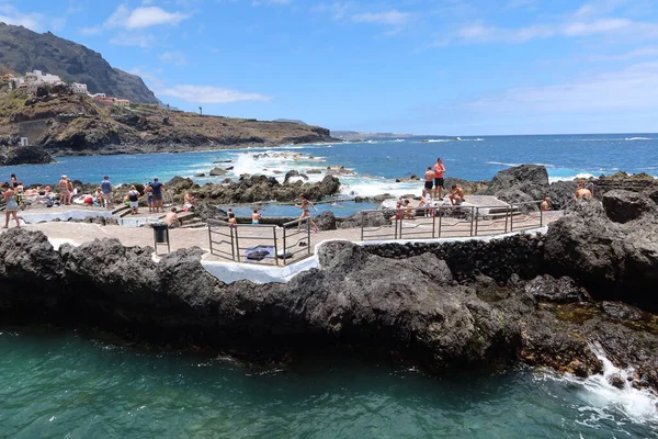 Garachico Tenerife Canary Islands Spain July 2022 Caleton Natural Pools — Stockfoto