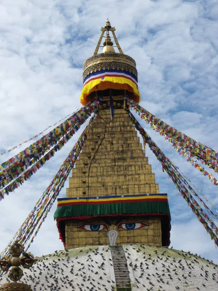Kathmandu Nepal August 2011 Great Boudhanath Stupa Kathmandu Nepal — Stockfoto