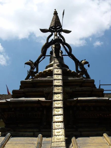 Patan Kathmandu Nepal August 2011 Vertical View Dome Roof Hiranya — Fotografia de Stock