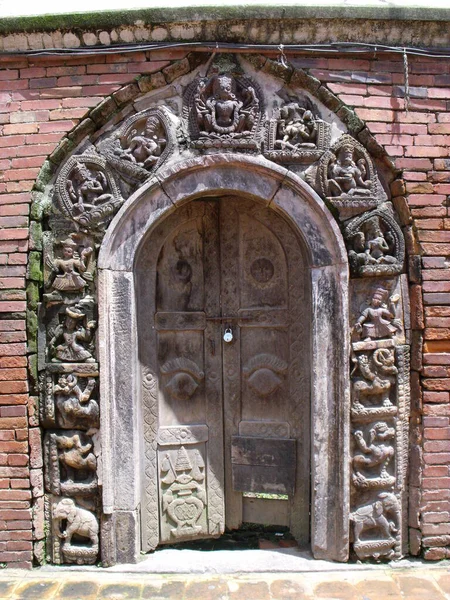Durbar Square Patan Kathmandu Nepal August 2011 Old Carved Wooden — Stock Fotó