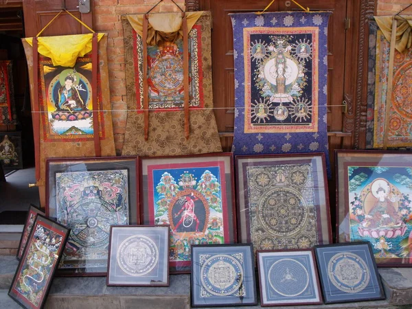 Durbar Square, Patan, Kathmandu, Nepal, August 20, 2011: Mandalas in Durbar Square, Patan, Kathmandu, Nepal