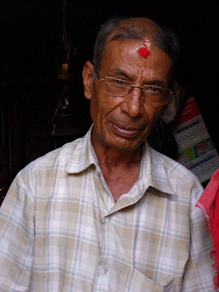 Durbar Square Patan Kathmandu Nepal August 2011 Nepali Man Durbar — Stockfoto