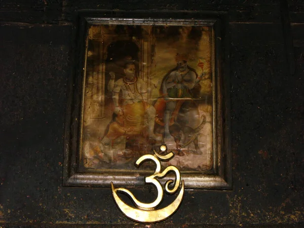 Durbar Square Patan Kathmandu Nepal August 2011 Old Painting Temple — Stockfoto