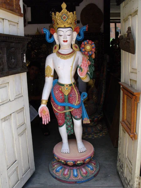 Durbar Square Patan Kathmandu Nepal August 2011 Colorful Sculpture Deity — Foto Stock